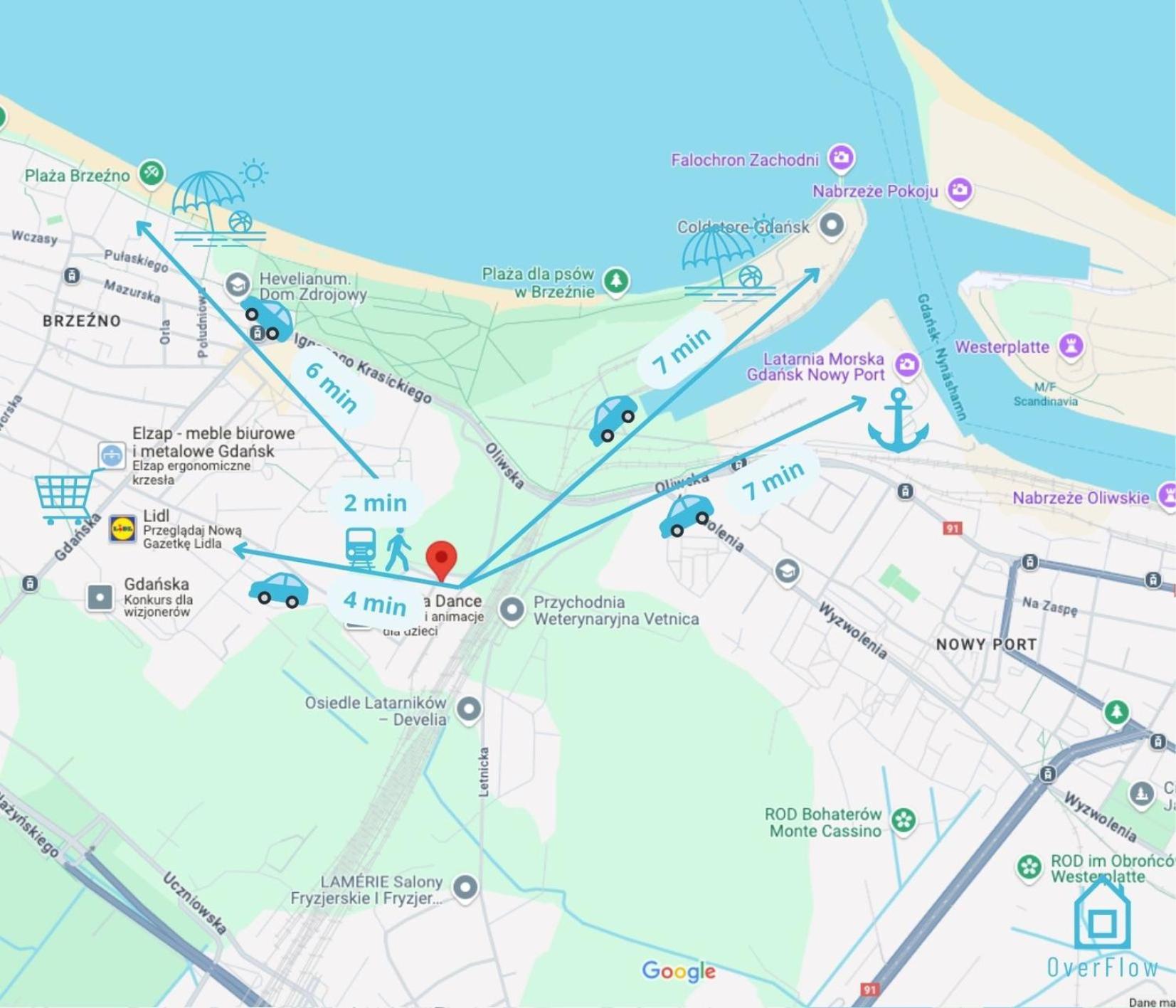 Ocean - 1 Km To Baltic Sea & 15 Minutes To Old Town Privat bolig